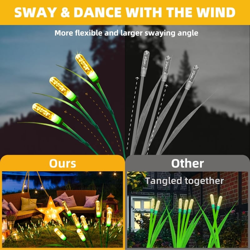 Svängande Solar Garden Lights
