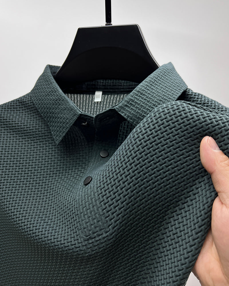 Herr Ice Silk Andas Slim Business Kortärmad