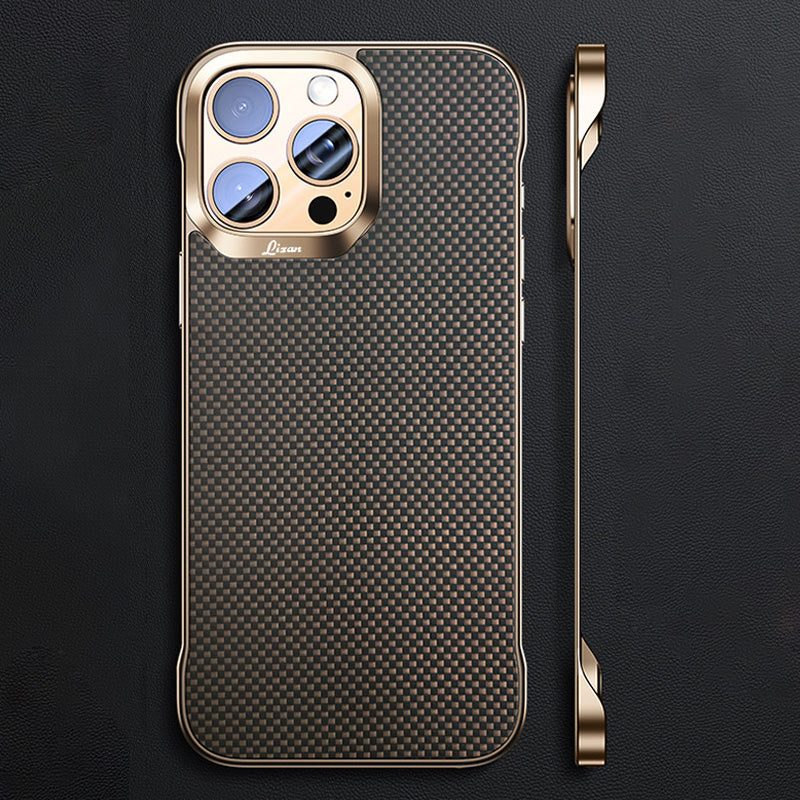 Magnetiskt stötsäkert telefonfodral med Kevlar-textur