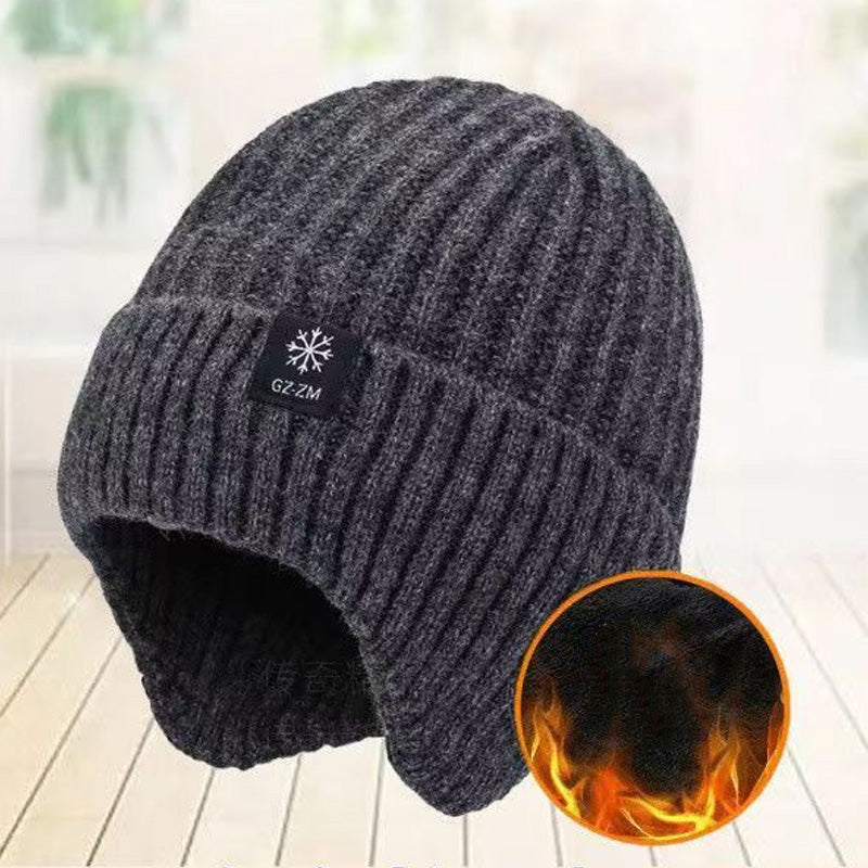 FÖRTJOCKAD VARM STICKAD MÖSSA |❤️ VINTERGÅVA TILL PAPPA🎁