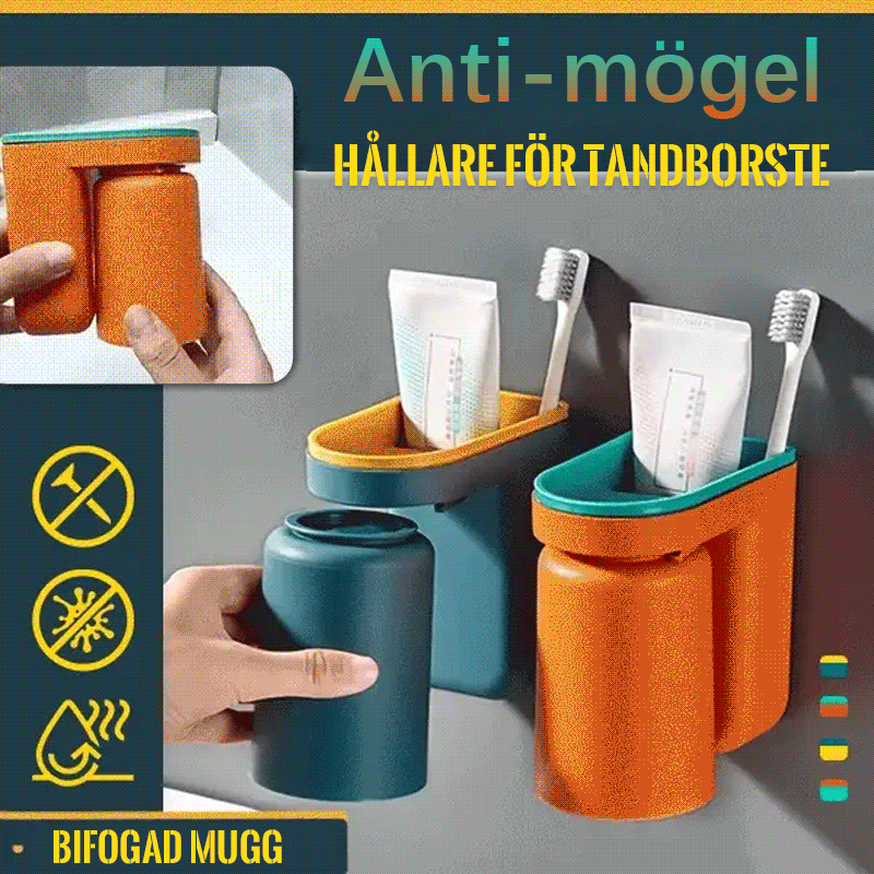 Anti-mold Toothbrush Holder (With Mug)