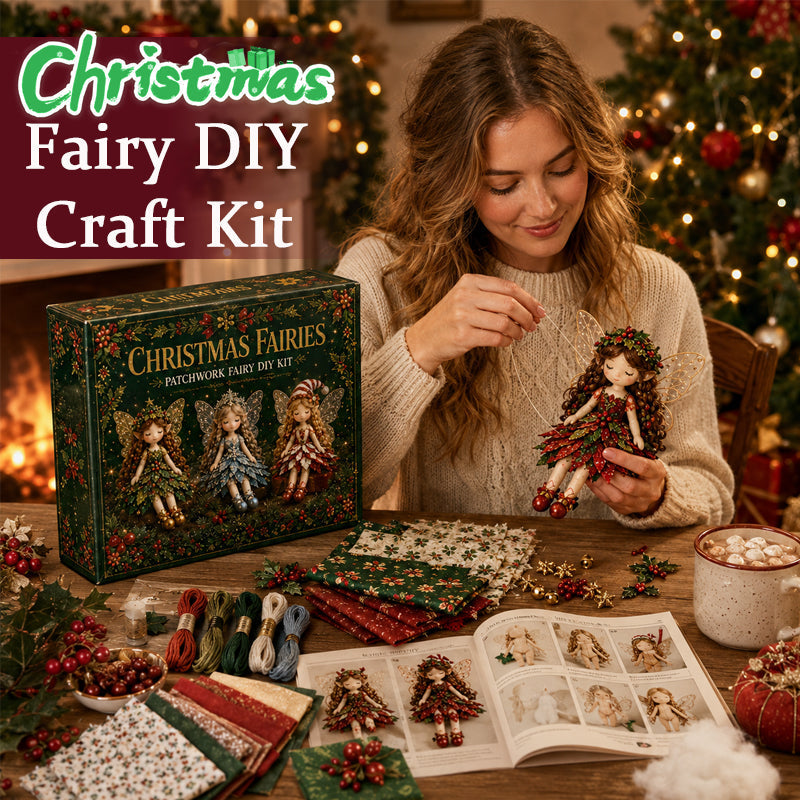 ✨ Christmas Magic Patchwork Fairy DIY Kit