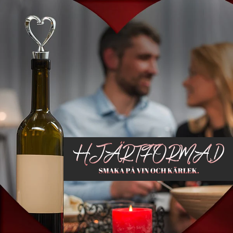 Romantisk Hjärtformad Vinpropp