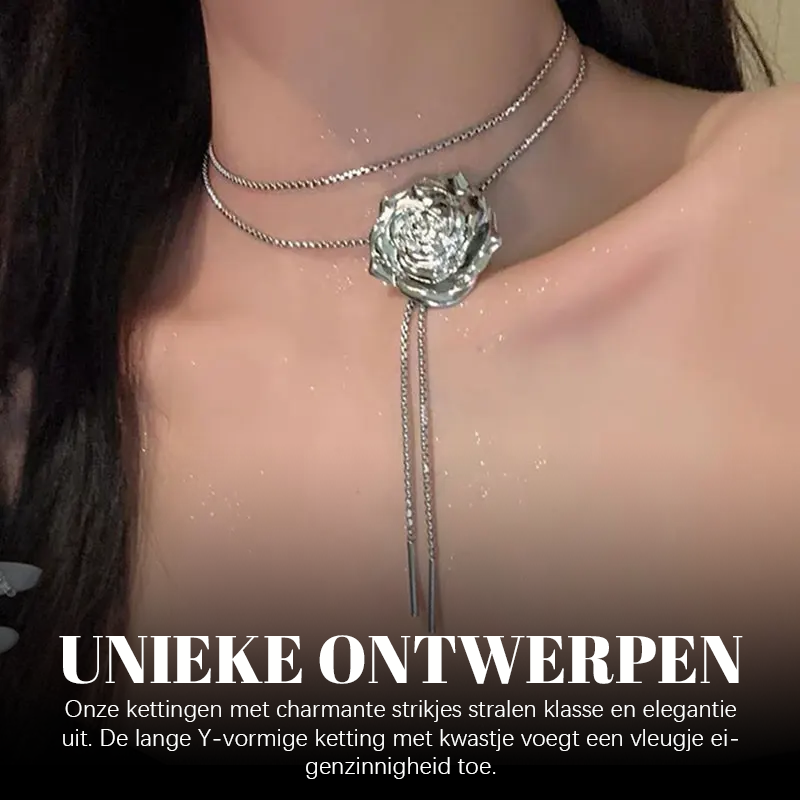 Dragbart Silver FjÀril/Ros Halsband