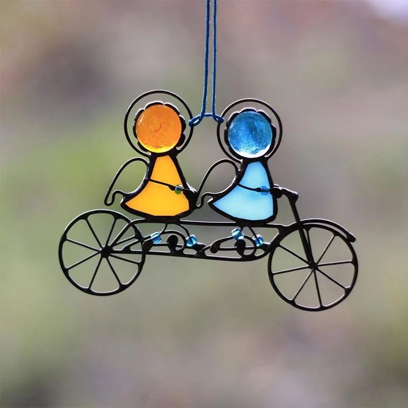 Suncatcher, window hanging, stained glass art