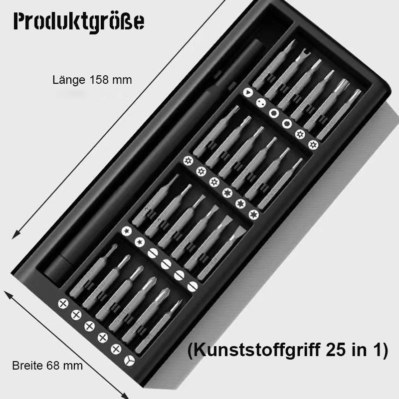 25 i 1 multifunktionsskruvmejselsats