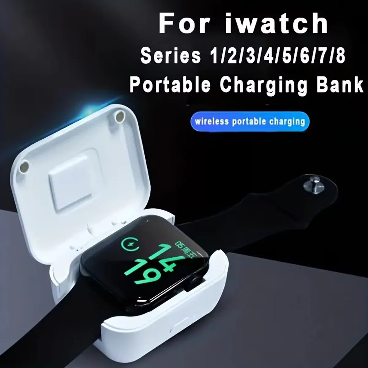 đ„Superdeal! 38% Rabatt! â BĂ€rbar TrĂ„dlös Powerbank för Smartklockor