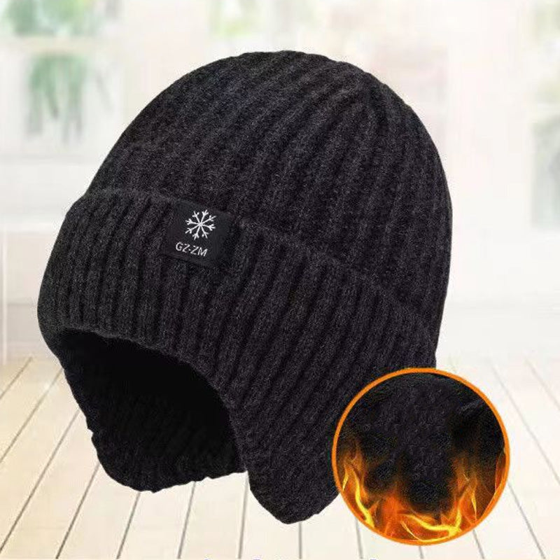 FÖRTJOCKAD VARM STICKAD MÖSSA |❤️ VINTERGÅVA TILL PAPPA🎁