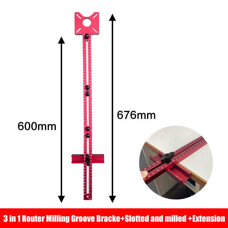 π§ LIMITED-TIME 50% OFF! β¨ 3-in-1 Router Milling Groove Bracket β Adjustable, Inch/cm Scales, Modular Design π οΈ
