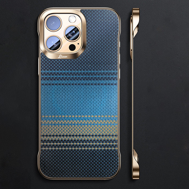 Magnetiskt stötsäkert telefonfodral med Kevlar-textur