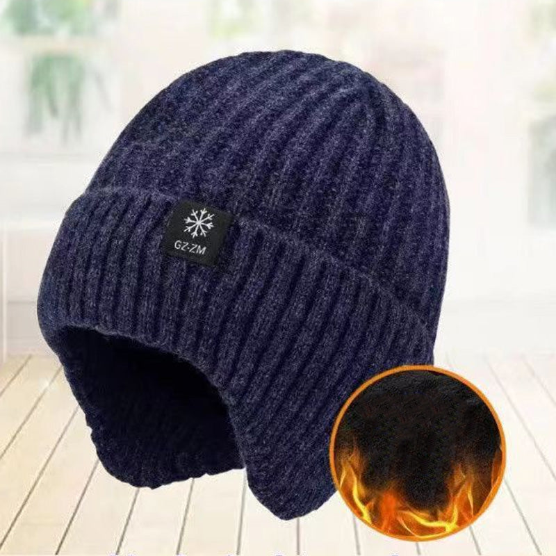 FÖRTJOCKAD VARM STICKAD MÖSSA |❤️ VINTERGÅVA TILL PAPPA🎁