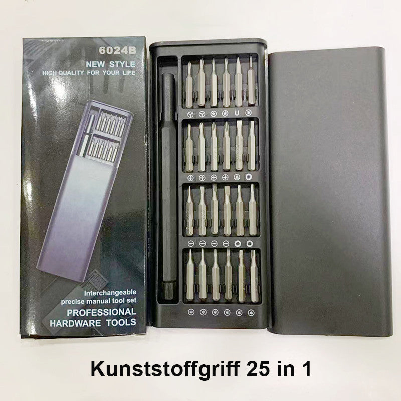 25 i 1 multifunktionsskruvmejselsats