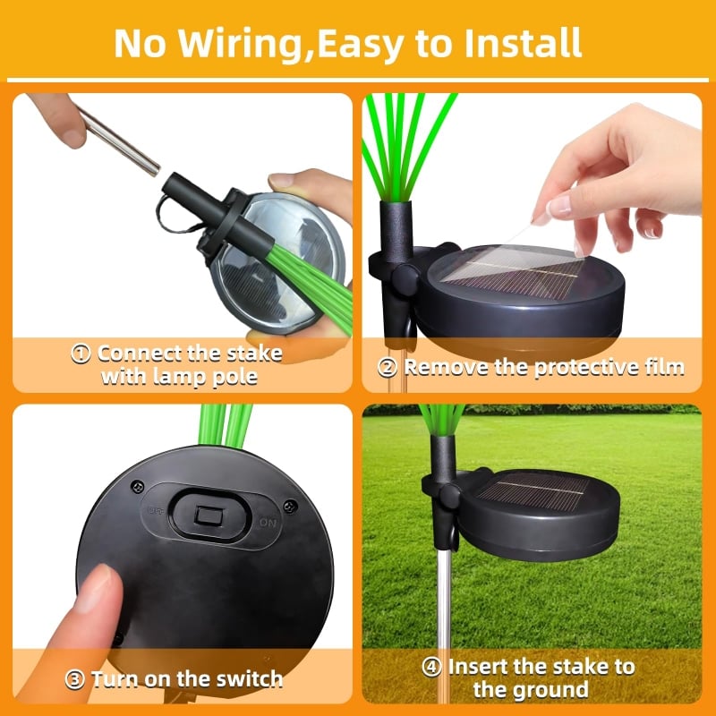 Svängande Solar Garden Lights