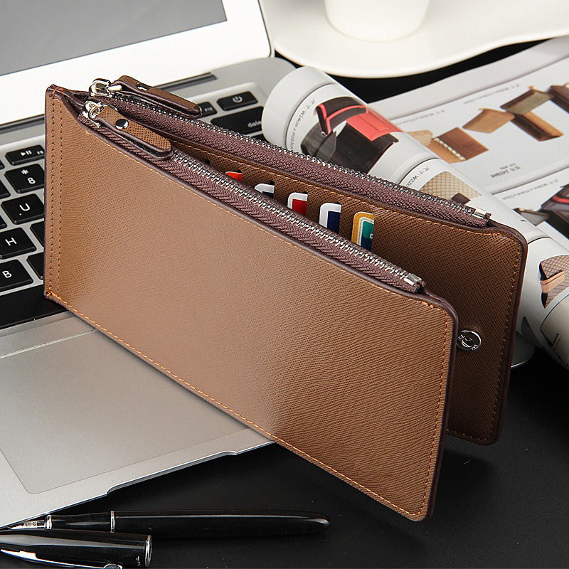 👝 LIMITED-TIME 50% OFF! 💥 Slim Long Wallet for Men – Thin Profile, RFID Optional, Premium Leather ✨