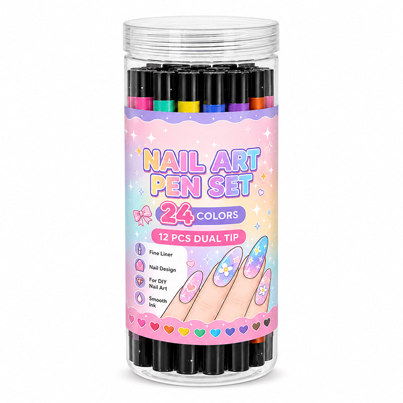 đ
LIMITEDâTIME 50% OFF! đĽ 24 Colors Dual Ended Nail Art Pens Set â Creative, SalonâQuality, Easy DIY â¨