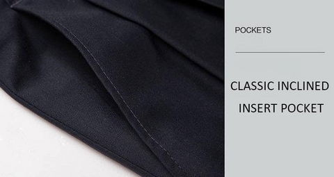 đ„Klassiska byxor med hög stretch för mĂ€nđ„