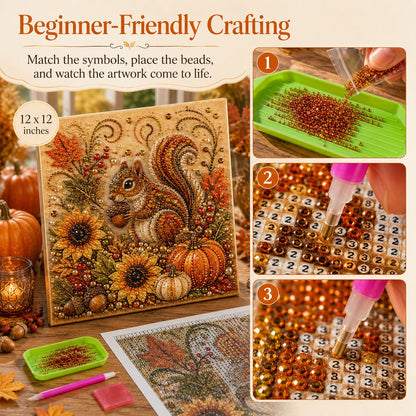 🍂💎 Autumn Pearl Painting Kit – Relaxing DIY Craft to Create Sparkling Fall Artwork 🖌️