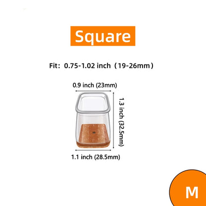✨ Transparenta benskydd för bord och stolar - Förtjockade, slitstarka, tysta och reptåliga filtbenskydd