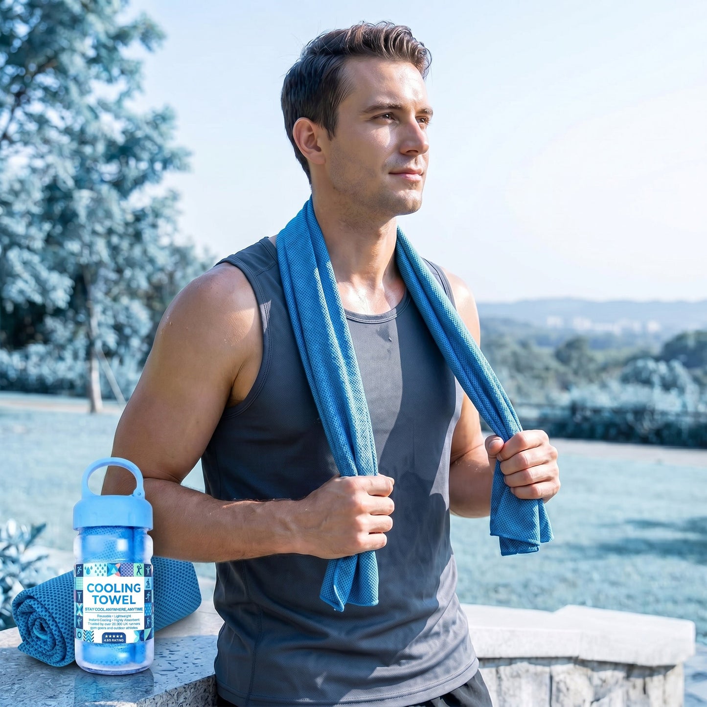 ⏰Last Day Buy 1 Get 1 Free❄💦Cold Sweat Towel You Can Use Anywhere, Anytime! Reusable Soft Absorbent Cooling Portable– US Ready!