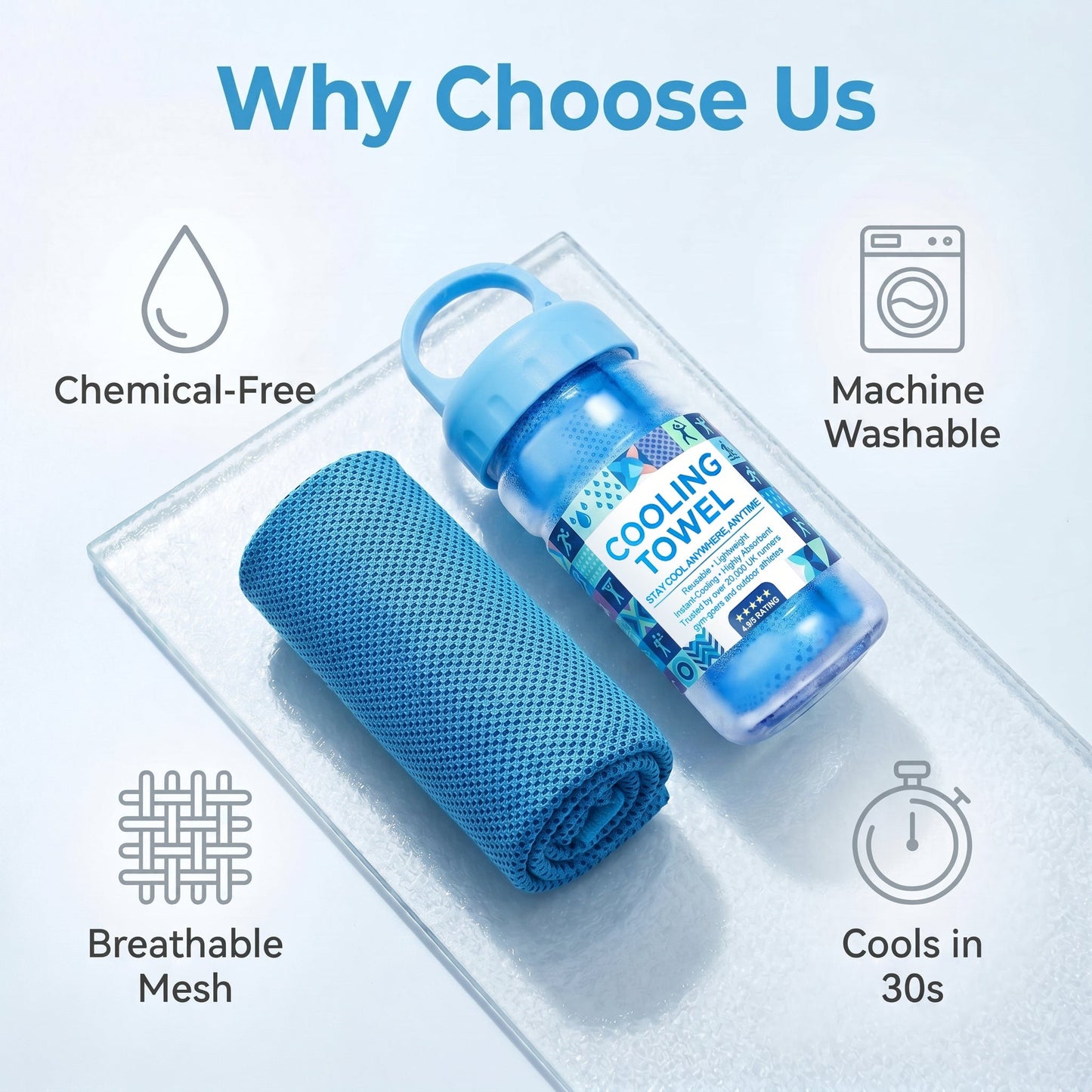 ⏰Last Day Buy 1 Get 1 Free❄💦Cold Sweat Towel You Can Use Anywhere, Anytime! Reusable Soft Absorbent Cooling Portable– US Ready!