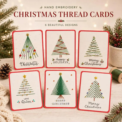 🎄🧵Merry & Bright Christmas DIY Kit (6 pcs)