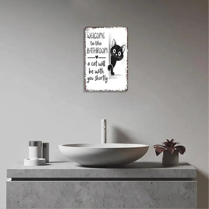 🔥Sista dagen 49% rabatt – Vintage väggkonst med svartvita katter