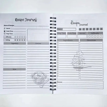 🔥Slitstark spiralreceptanteckningsbok✨