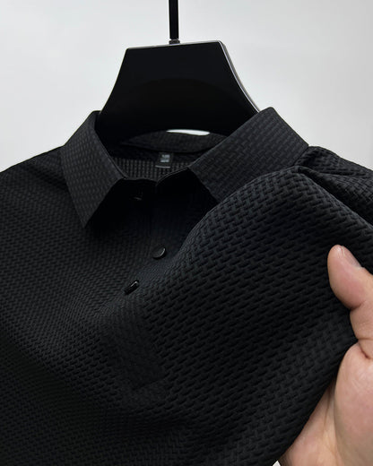 Herr Ice Silk Andas Slim Business Kortärmad