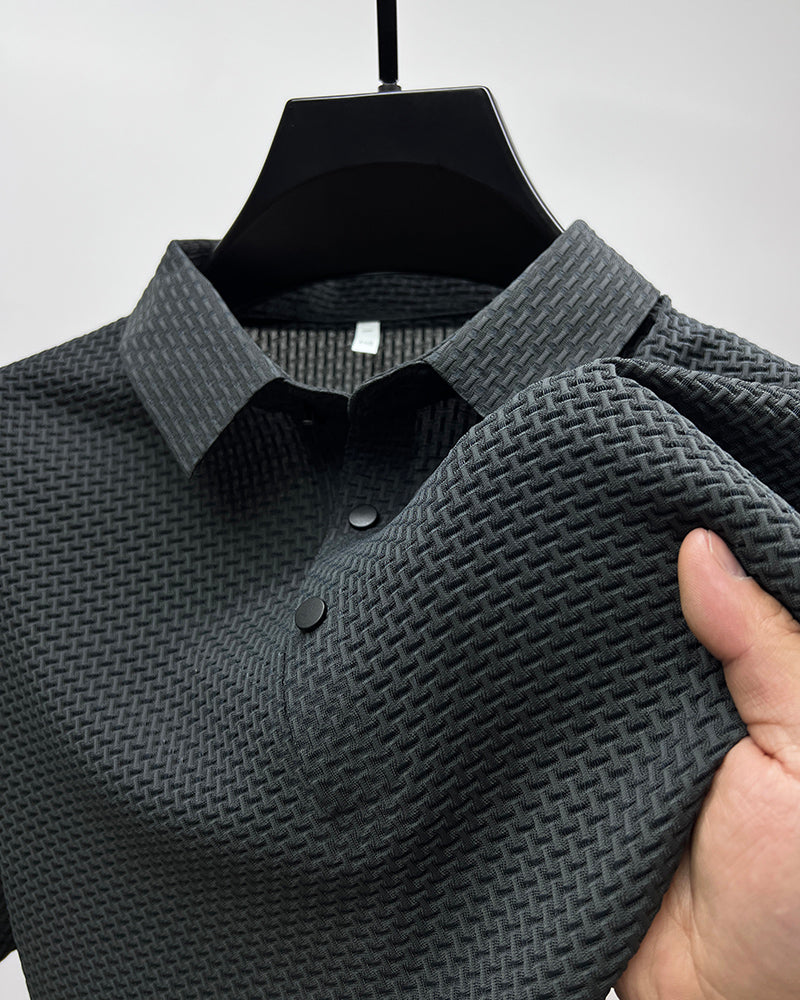 Herr Ice Silk Andas Slim Business Kortärmad