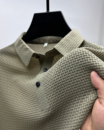 Herr Ice Silk Andas Slim Business Kortärmad
