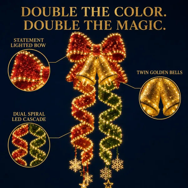 Christmas Magic Spiral Hanging LED Light Collection