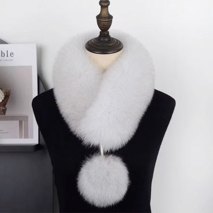 Magnetisk halsvärmare i fuskpäls