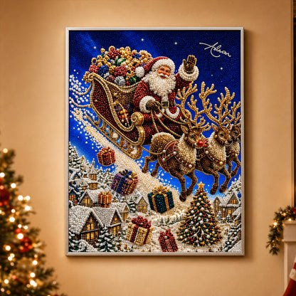 🌟 Festive Christmas Pearl Diamond Painting Craft Kit 🎨