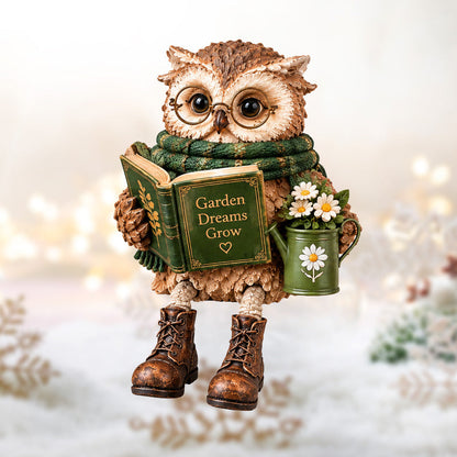 Heartwarming Reading Owl Figurine