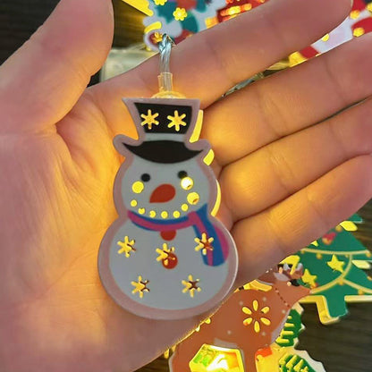 🎄 Jul Led Järn Dekorativa Ljus String ✨