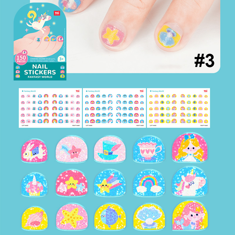 🔥Den bästa presenten till barn🔥Nagelklistermärken för barn, tatueringsklistermärken