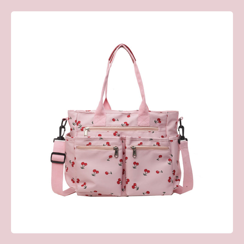 🍒Totebag med körsbärstryck
