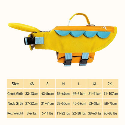 Animal-shaped Dog Life Jackets Swimsuits And Pet Buoyancy Suits