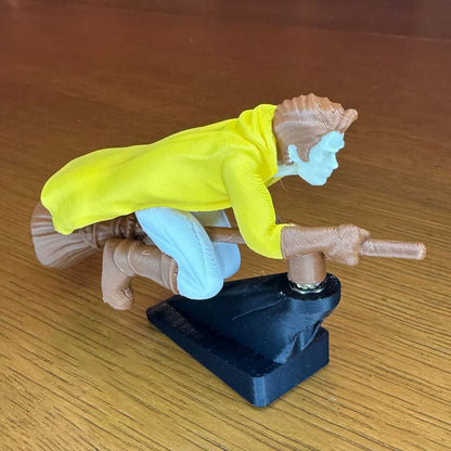 Häxa och trollkarlskvast driftande instrumentpanelprydnad