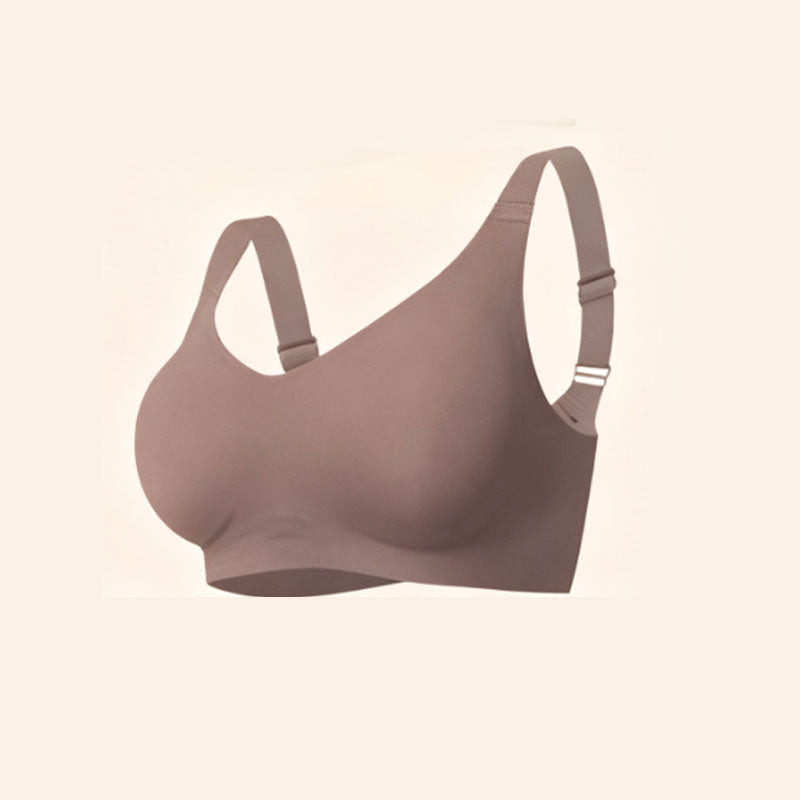 Sömlös och bygelfri sport-bh i plusstorlek