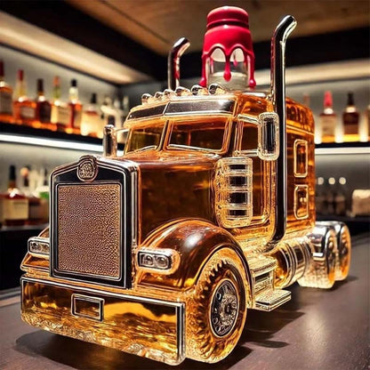 Lastbil whiskyflaskor