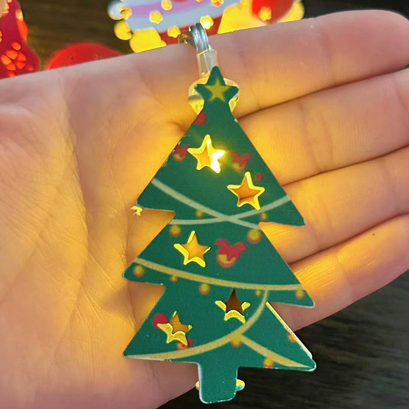 🎄 Jul Led Järn Dekorativa Ljus String ✨