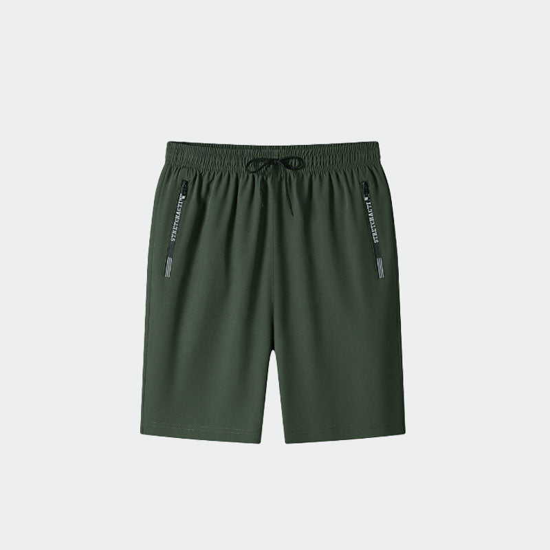 Snabbtorkande stretchshorts tillverkade av issilke