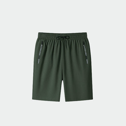 Snabbtorkande stretchshorts tillverkade av issilke