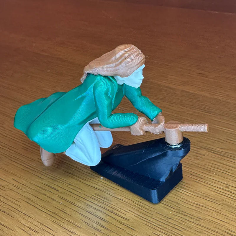 Häxa och trollkarlskvast driftande instrumentpanelprydnad