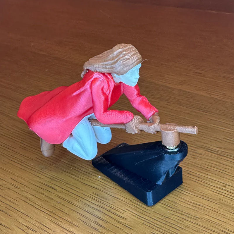 Häxa och trollkarlskvast driftande instrumentpanelprydnad