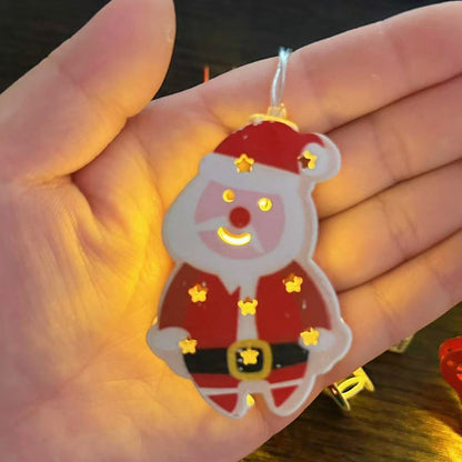 🎄 Jul Led Järn Dekorativa Ljus String ✨