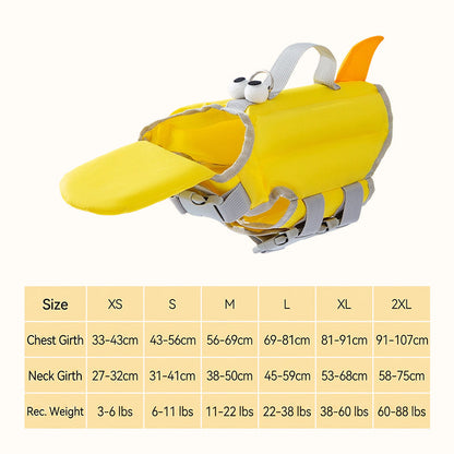Animal-shaped Dog Life Jackets Swimsuits And Pet Buoyancy Suits
