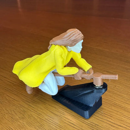 Häxa och trollkarlskvast driftande instrumentpanelprydnad