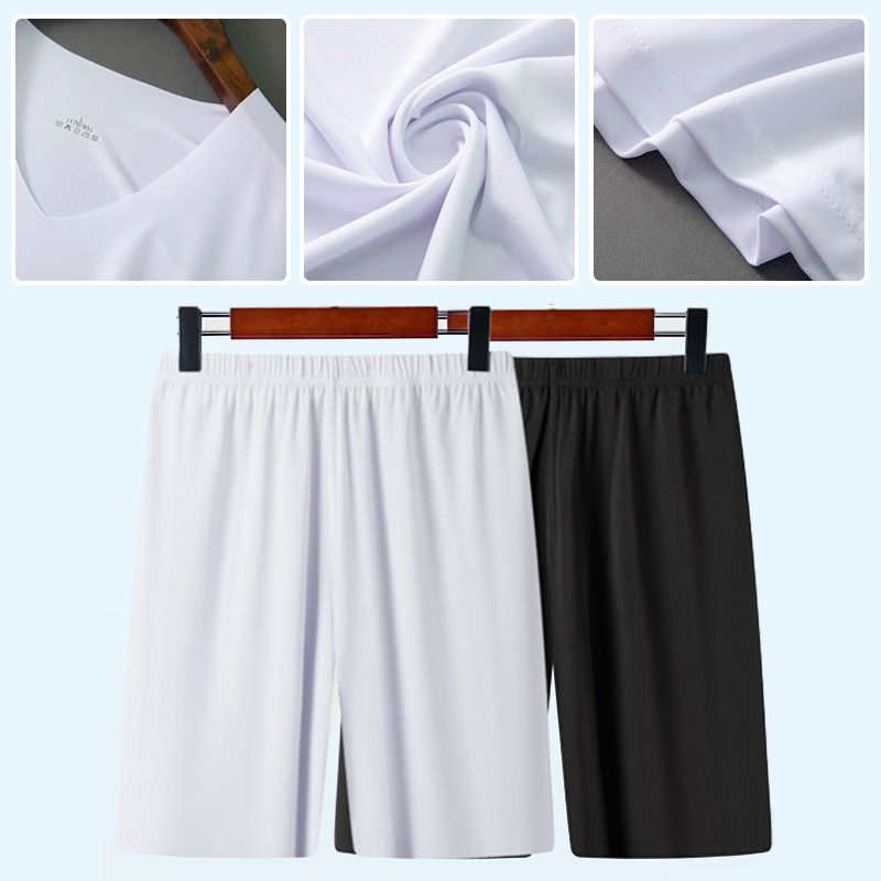 🔥Hot Sale 49% rabatt🔥Herr V-ringad Ice Silk Tank & Shorts 2-delat set